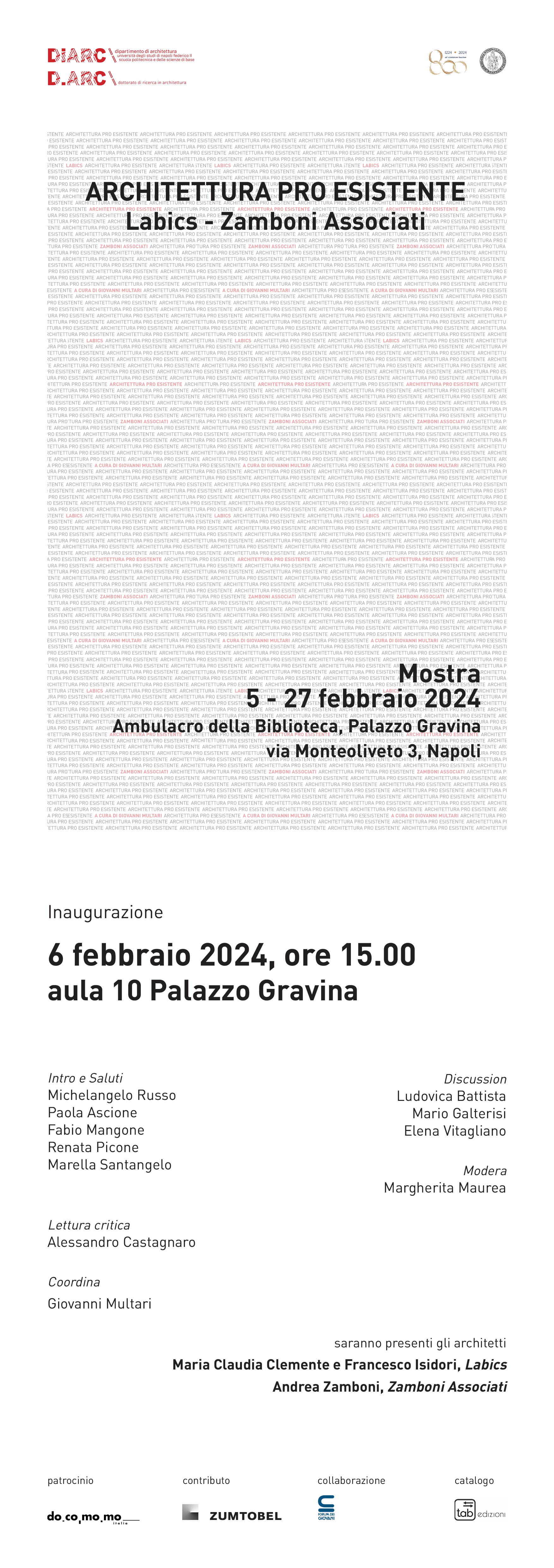 Locandina Architettura Pro Esistente