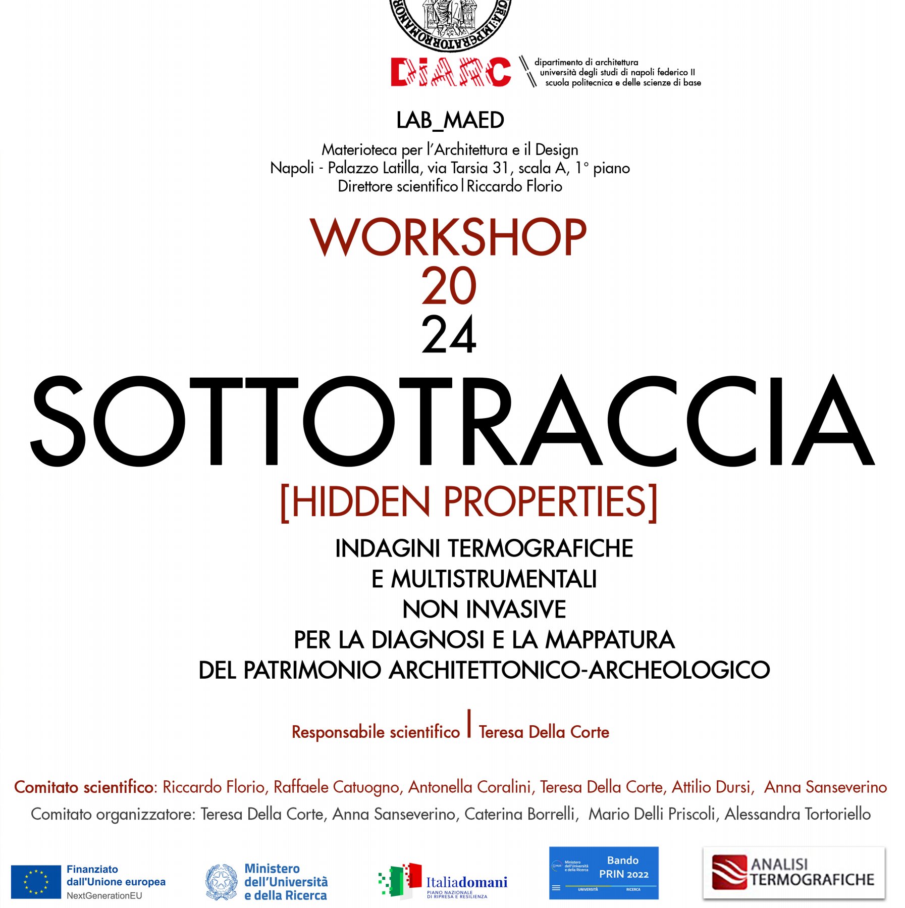 locandina pagine WS Indagini termografiche patrimonio architettonico archeologico 1